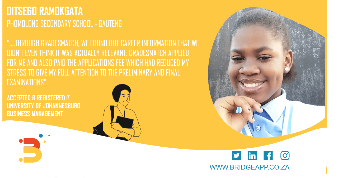 Student testimonials from Bridge sponsored university applications programme