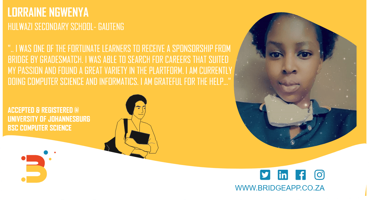 Student testimonials from Bridge sponsored university applications programme